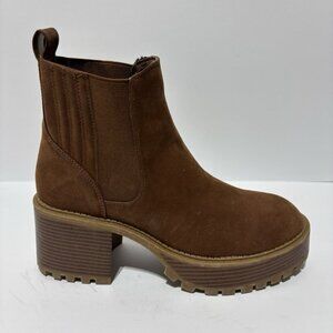 Mia Women’s Lean, Brown Platform Boots, Size 9.5 M
